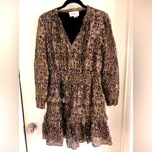 Ba&sh Women’s Mini Metallic Dress Size Medium